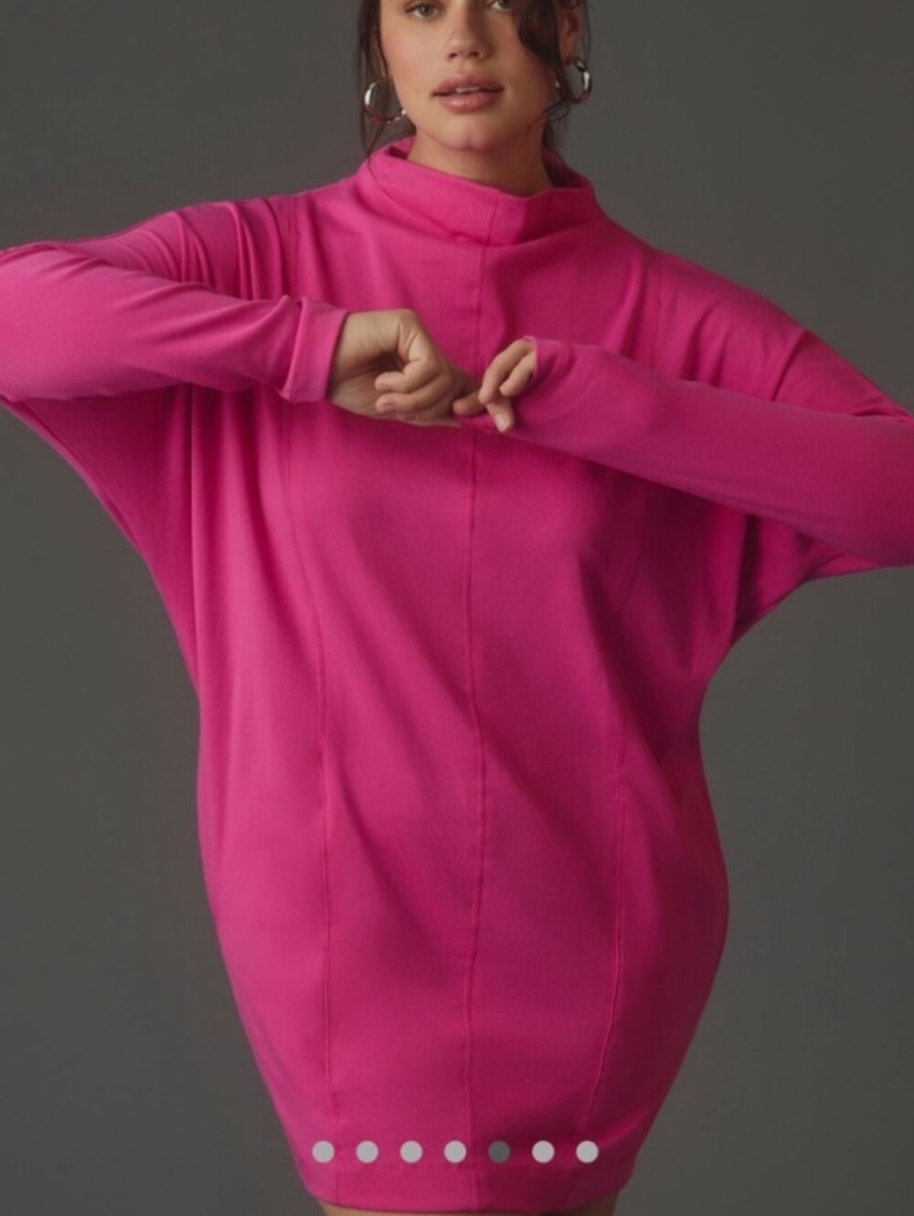 Daily Practice By Anthropologie Long Sleeve Mock Neck Knit Mini Dress
